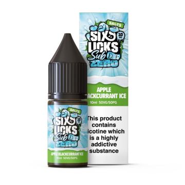 Six Licks Sub Zero - Apple & Blackcurrant Nic Salt
