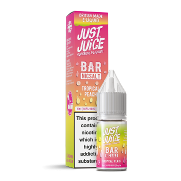 Just Juice - Tropical Peach Nic Salt E-liquid Vape Juice