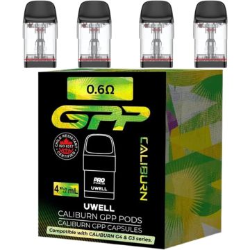 Uwell Caliburn G3 Pods XL - Compatible with Caliburn G3 & G4 Range - 4 Pack