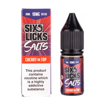 Six Licks - Cherry On Top Nic Salt