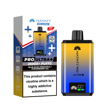 Hayati Pro Ultra 25K - Blue Razz Pineapple / Strawberry Ice Prefilled Vape Kit