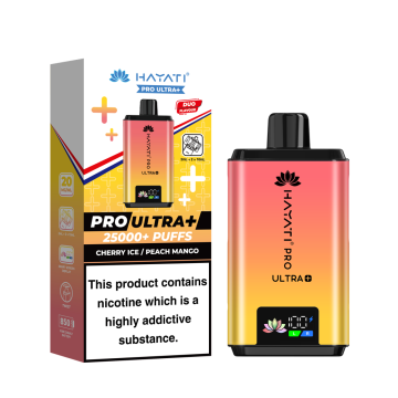 Hayati Pro Ultra 25K - Cherry Ice / Peach Mango Prefilled Vape Kit