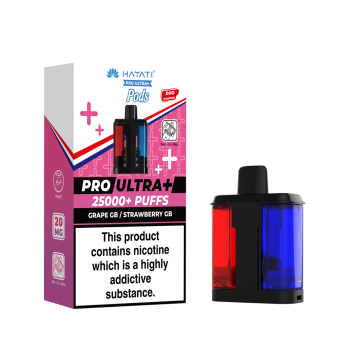 Hayati Pro Ultra 25K - Grape Gummy Bear + Strawberry Gummy Bear Prefilled Vape Pod