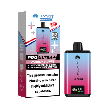 Hayati Pro Ultra 25K - Strawberry Cherry Cranberry / Strawberry Raspberry Ice Prefilled Vape Kit