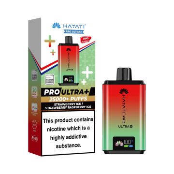 Hayati Pro Ultra 25K - Strawberry Ice / Strawberry Raspberry Ice Prefilled Vape Kit