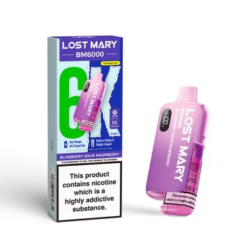 Lost Mary BM6000 - Blueberry Sour Raspberry Prefilled Vape Kit