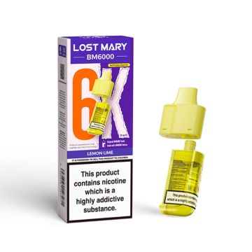 Lost Mary BM6000 - Lemon Lime Prefilled Vape Pod