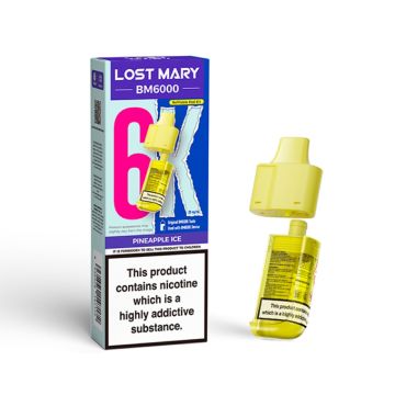 Lost Mary BM6000 - Pineapple Ice Prefilled Vape Pod