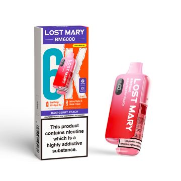 Lost Mary BM6000 - Raspberry Peach Prefilled Vape Kit