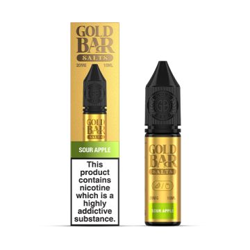 Gold Bar - Sour Apple Nic Salt E-liquid Vape Juice