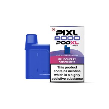 Pixl 8000 - Blue Cherry Cranberry Prefilled Vape Pod