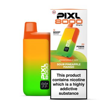 Pixl 8000 - Sour Pineapple Mango Prefilled Vape Kit