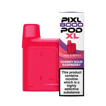 Pixl 8000 - Cherry Sour Raspberry Prefilled Vape Pod