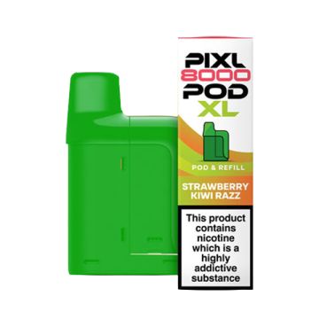 Pixl 8000 - Strawberry Kiwi Razz Prefilled Vape Pod