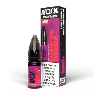 Riot X - Blueberry Sour Strawberry Nic Salt E-Liquid Vape Juice