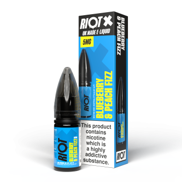 Riot X - Blueberry Peach Fizz Nic Salt E-Liquid Vape Juice