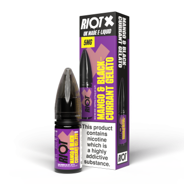 Riot X - Mango Blackcurrant & Gelato Nic Salt E-Liquid Vape Juice