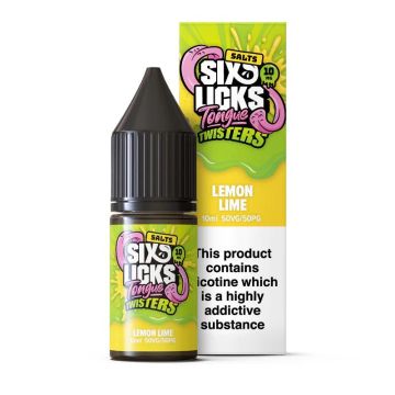 Six Licks Tongue Twisters - Lemon & Lime Nic Salt