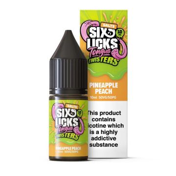 Six Licks Tongue Twisters - Pineapple Peach Nic Salt