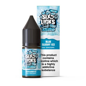 Six Licks Sub Zero - Blue Slushie Ice Nic Salt