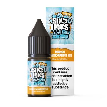 Six Licks Sub Zero - Mango Passionfruit Ice Nic Salt