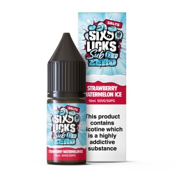 Six Licks Sub Zero - Strawberry Watermelon Ice Nic Salt