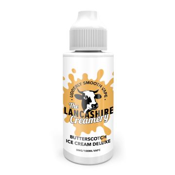 The Lancashire Creamery - Butterscotch Ice Cream Shortfill E-liquid Vape Juice - 100ml