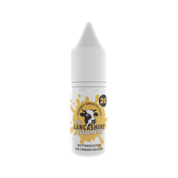 The Lancashire Creamery - Butterscotch Ice Cream Deluxe Nic Salt E-liquid Vape Juice